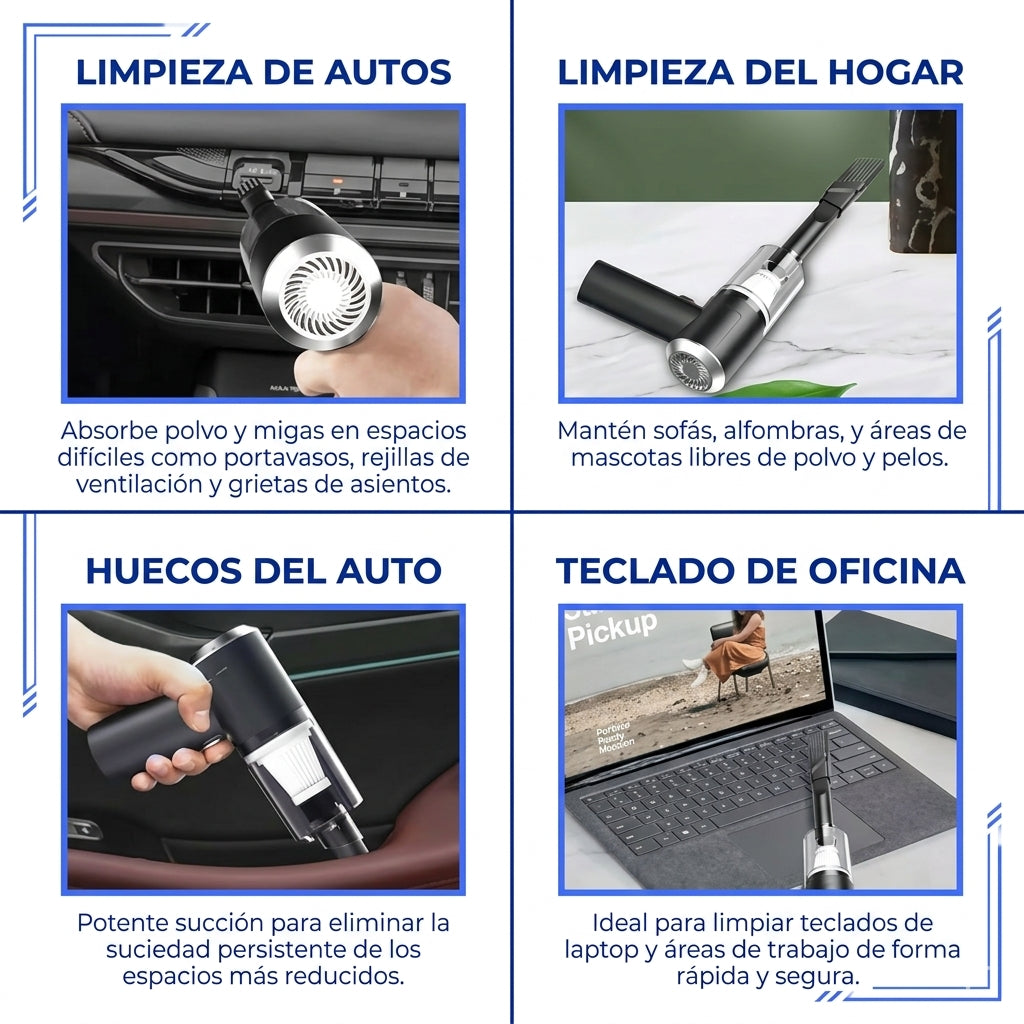 Mini Aspirador de Polvo Portátil 3 en 1