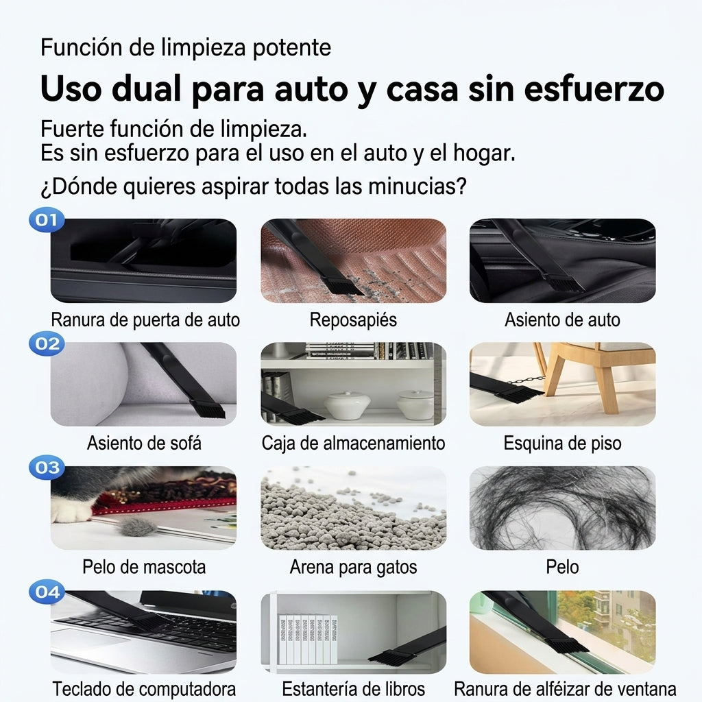 Mini Aspirador de Polvo Portátil 3 en 1