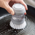 Cepillo Limpiador Con Dispenser de Jabón