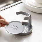 Cepillo Limpiador Con Dispenser de Jabón