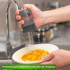 Cepillo Limpiador Con Dispenser de Jabón