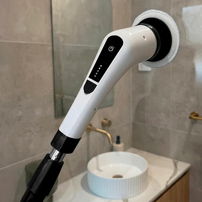Cepillo de limpieza eléctrico giratorio 9 en 1, inalámbrico e impermeable