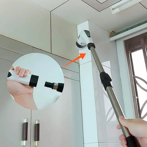 Cepillo de limpieza eléctrico giratorio 9 en 1, inalámbrico e impermeable