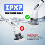 Cepillo de limpieza eléctrico giratorio 9 en 1, inalámbrico e impermeable